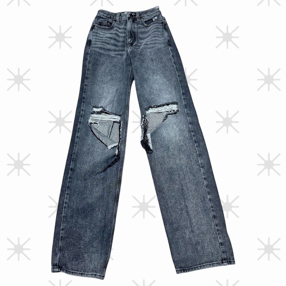 PacSun Women Jeans Size 22 High Rise Distressed Wide Leg 90s Vintage Y2K Grunge